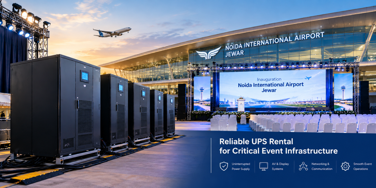 Jewar Airport: How UPS Rental Supports Critical Event Infrastructure