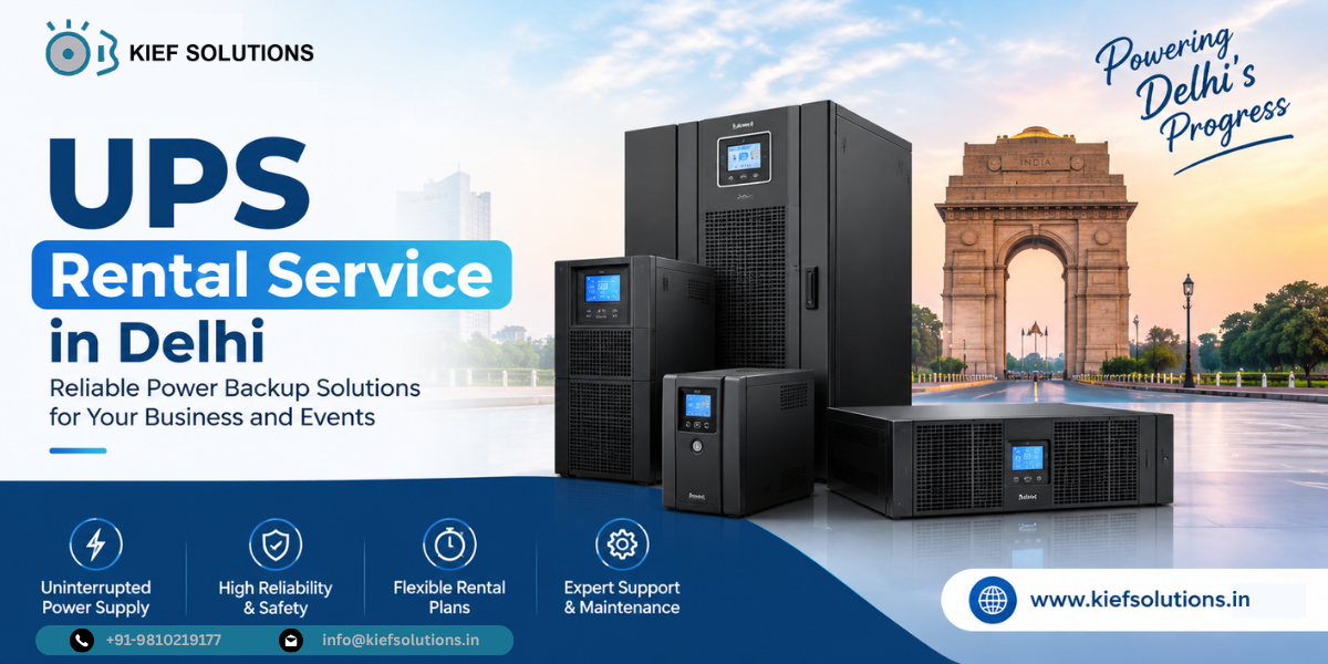 The Smarter Way to Handle Temporary Power Needs: UPS Rental Service in Delhi